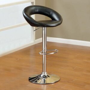 Black Round Base Bar Stool