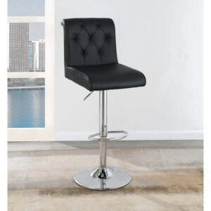 Adjustable Black Barstool