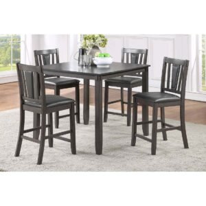 5 Pcs Classic Counter Height Dining Set