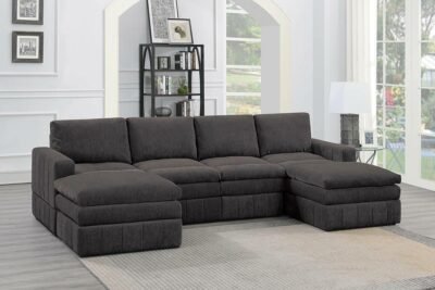 6 pcs mink sectional