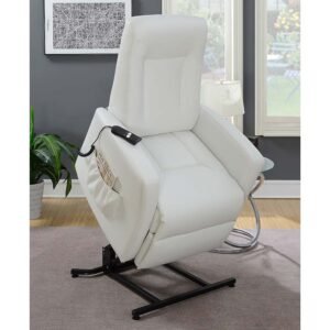 White Power Lift Chair W/Controller