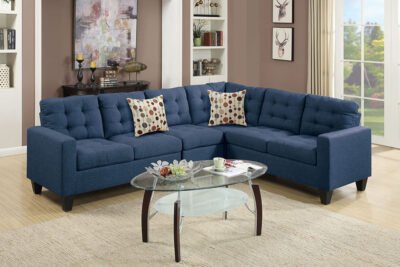 4 Pcs Navy Sectional Set