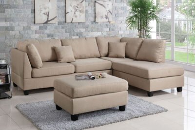 3 Pcs Sand Sectional Sofa