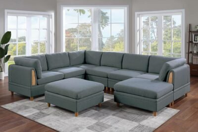 8 Pcs Wooden Deco Steel Sectional