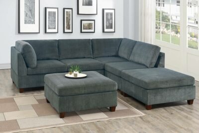 6 Pcs Grey Sectional