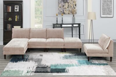 6 pcs blush sectional
