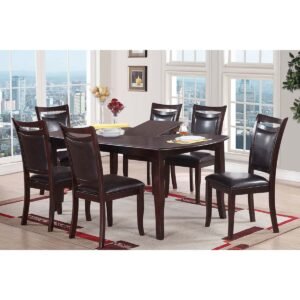 Dark Espresso Dining Table Set