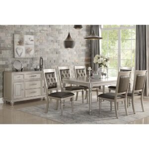 Silver Dining Table Set
