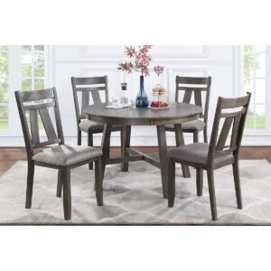 Rich Brown Round Dining Table