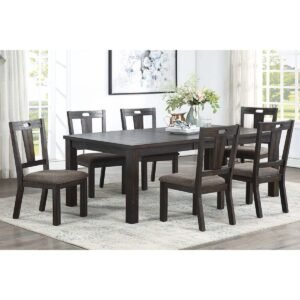 Dark Grey Dining Table Set