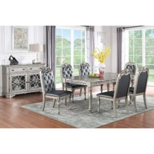Silver Extravagant Dining Table.