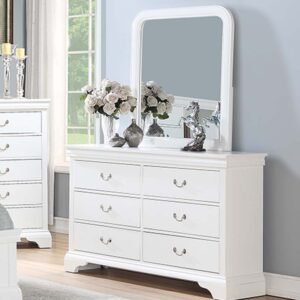 Classic Carved White Dresser