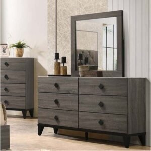 Grey Wood Dresser