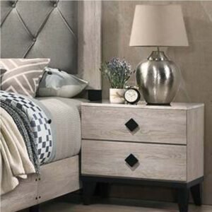 American Treditional Grey Nightstand