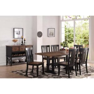 Dark Brown Wooden Server