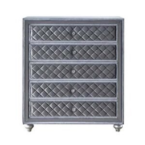 Modern Grey 5 Drawer Chest