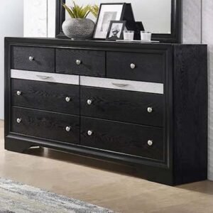 Black and Silver Contemporary Dresser