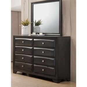Antique Grey Solid Wood Frame Dresser