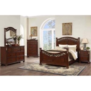 Cherry Wood Traditional Pine & Birch Bed