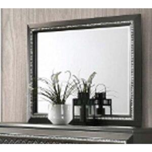 Grey and Silver Accents Dresser Top