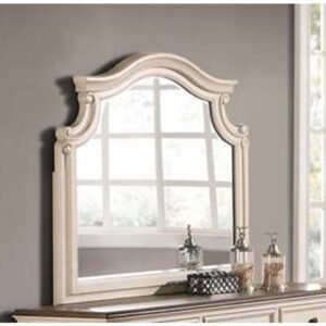 Light Cream Classic Wood Mirror