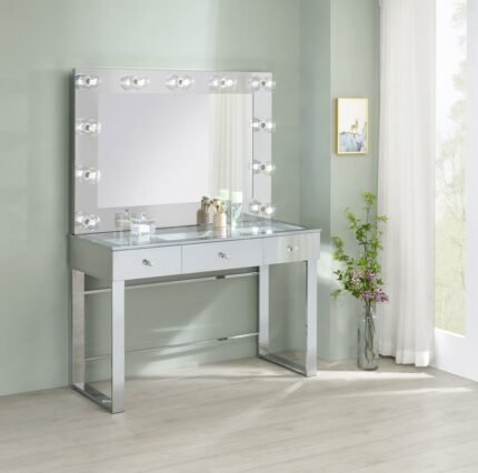 Chrome LED Lighting Accents Vanity