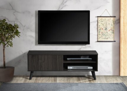 DARK ESPRESSO Faux Wood TV Stand - 47" L
