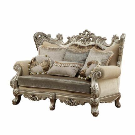 Fabric & Champagne Loveseat