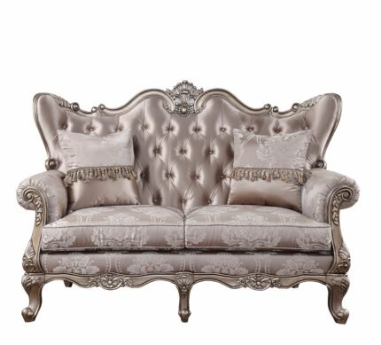 Fabric & Champagne Loveseat