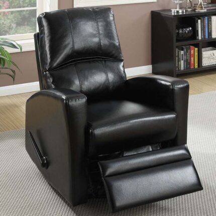 Black Swivel Recliner Chair