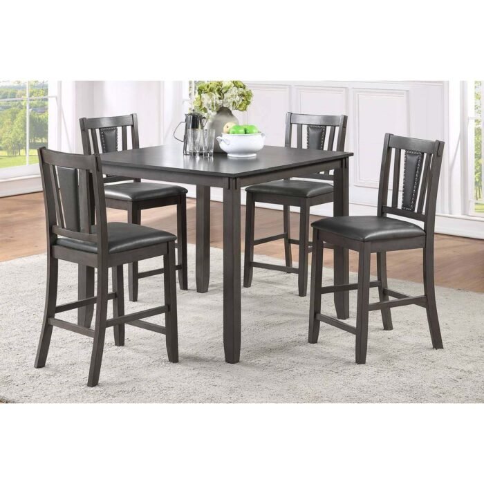 5 Pcs Classic Counter Height Dining Set