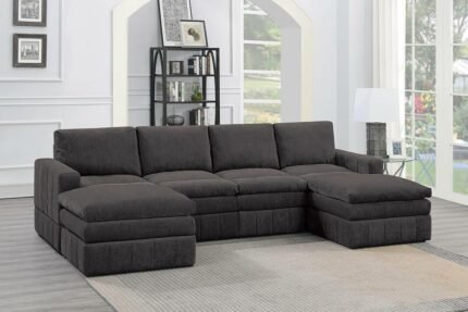 6 pcs mink sectional