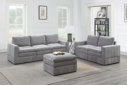 6 Pcs Modular Granite Sectional