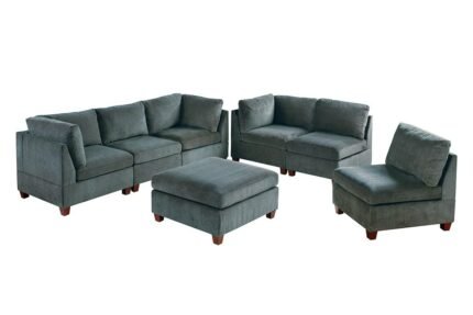 7 Pcs Grey Sectional