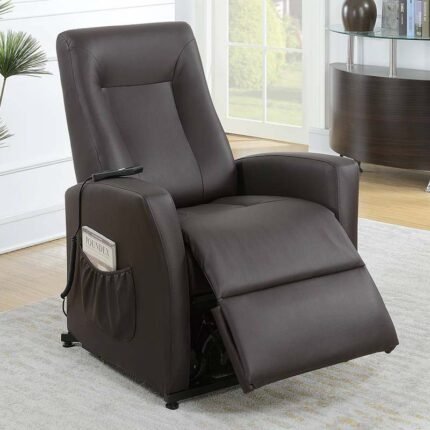 Espresso Power Lift Chair W/Controller