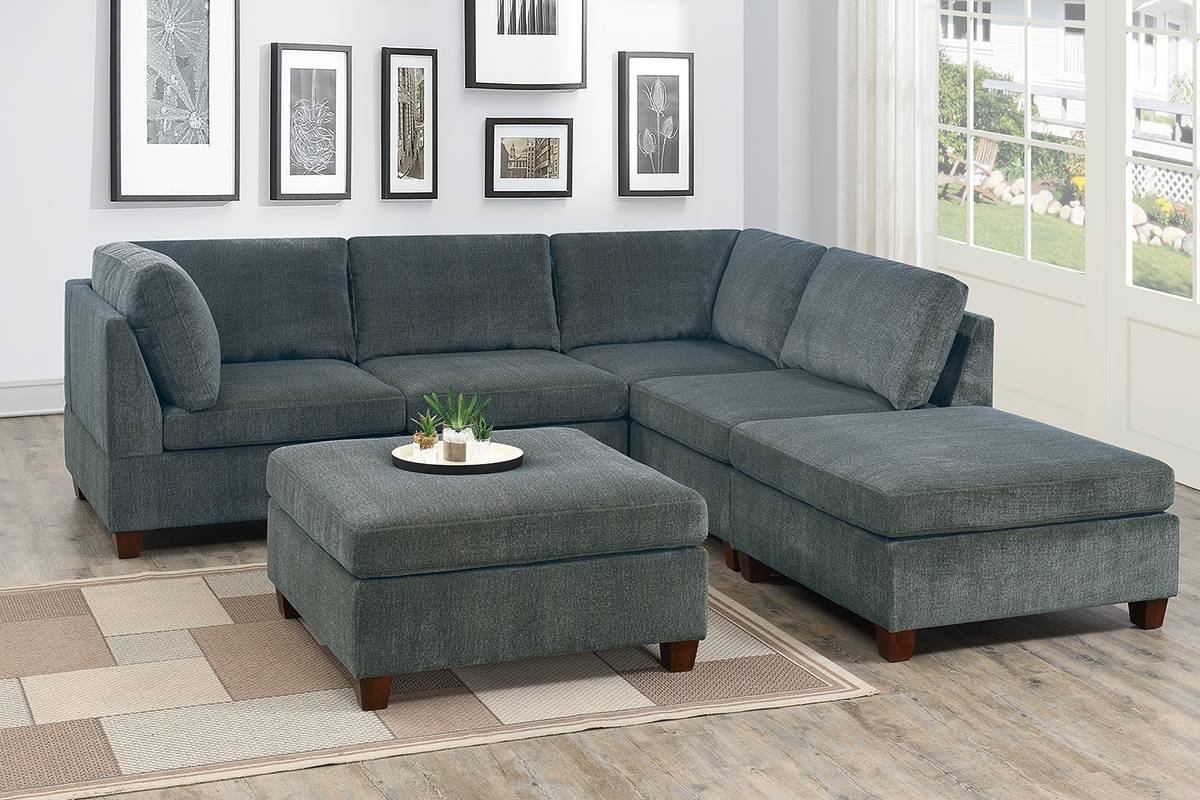 chf-01822 6 Pcs Grey Sectional