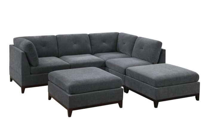 6 Pcs Ash Wood base Sectional Set