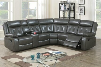 3 Pcs Taupe Power Reclining Sectional