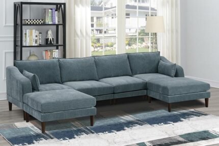 6 Pcs Modular Mineral Sectional