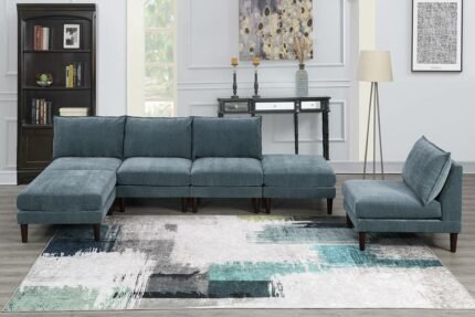6 Pcs Modular Mineral Sectional