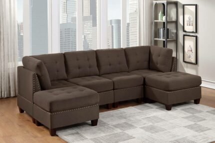 6 pcs elegance modular sectional