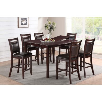 Dark Espresso Counter Height Table Set