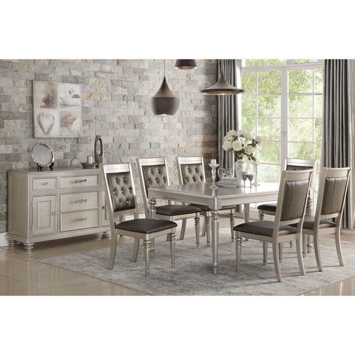 Silver Dining Table Set