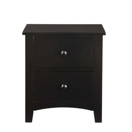 Rich Black Nightstand