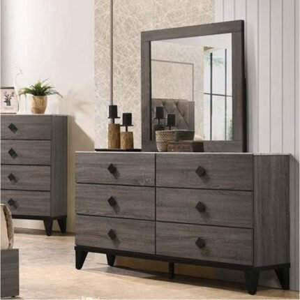 Grey Wood Dresser