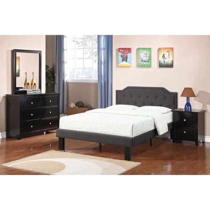 Charcoal Polyfiber Full Bed Set