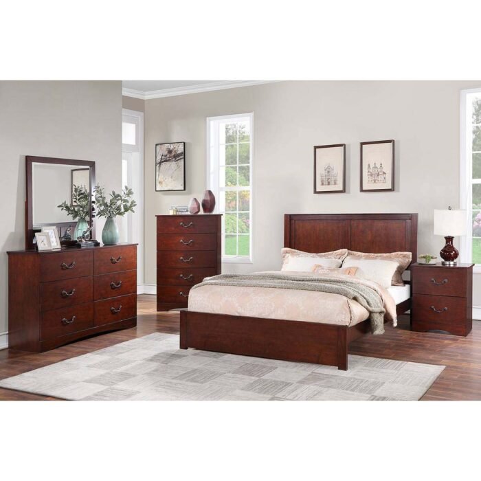 Rich Brown Finish E.King Bed