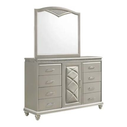Glam Dresser with Door and Bun Feet