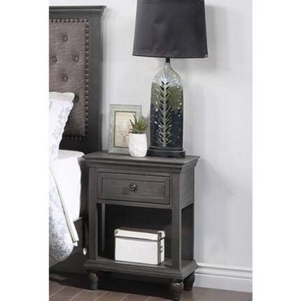 Grey Wood Luxury Nightstand