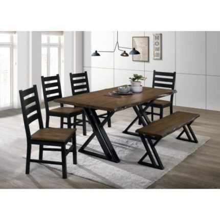 Industria lBlack/Dark Oak Dining Table